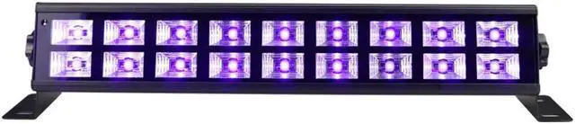 Alt view image 3 of 5 - Row 18 LED 54W UV Violet Black Lights with Voice Control/Self - propelled/DMX 512 for Christmas Party / Wall Washer / Bar