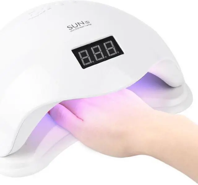 Alt view image 5 of 5 - 48W Manicure Lamp 24LED Beads Nail Lamp EU Plug Nail Polish Dryer UV LED Manicure Lamp Professional Nail Care Tool