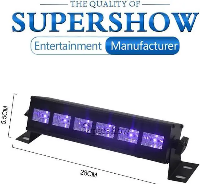 Alt view image 2 of 4 - Hot Selling 6PCS*3W UV Black LED Light Stage Bar Wall Washer Light for Halloween Party Disco