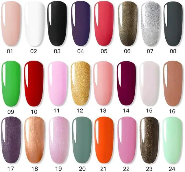Alt view image 3 of 5 - Nail Polish Set For Manicure LED UV Lamp vernis semi permanent uv gel nail polish Base top coat Varnishes