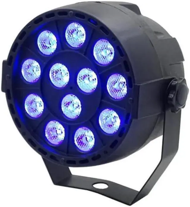 Alt view image 5 of 5 - Light 12LED RGB 3IN1 12x4W UV Stage Lighting effect DMX 512 Club Disco ty Ballroom KTV Bar Wedding DJ Projector Spotlight