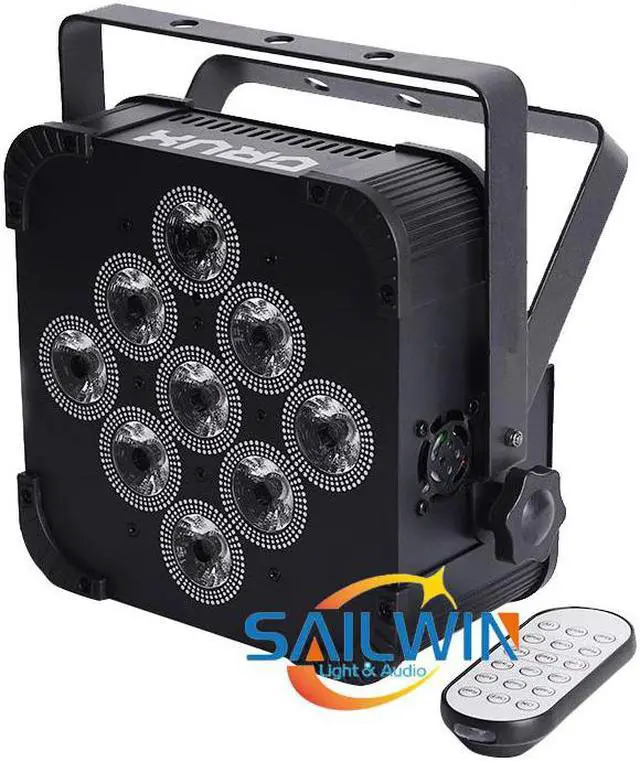 Main image of Sale USD118/PC -shipping 9*18W 6in1 RGBAW+UV Battery Operated Wireless DMX LED Stage Par Light FOR DJ Lighting Event