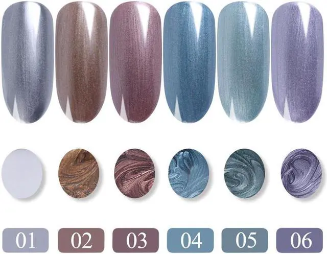 Alt view image 2 of 5 - 6ml Metallic Mirror Nail Gel Polish Wire Drawing Painting Gel Lacquer UV or LED Lamp Soak Off Nail Art Edge Varnish Glue CH776-1