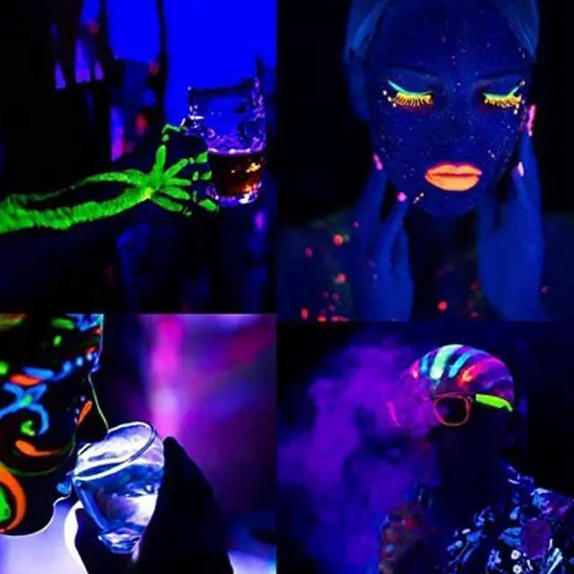 Alt view image 3 of 5 - 10W LED Black Lights USB Portable Black Light for UV Art Dimmable Blacklight Ultraviolet Lamp for DJ Party Black Bulbs