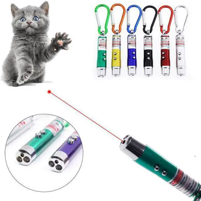 Main image of 1 Pc Outdoor Dangerous Survival Guide Pen 3-in-1 Flashlight Carabiner Mini UV Flashlight Funny Cat Artifact Random Color