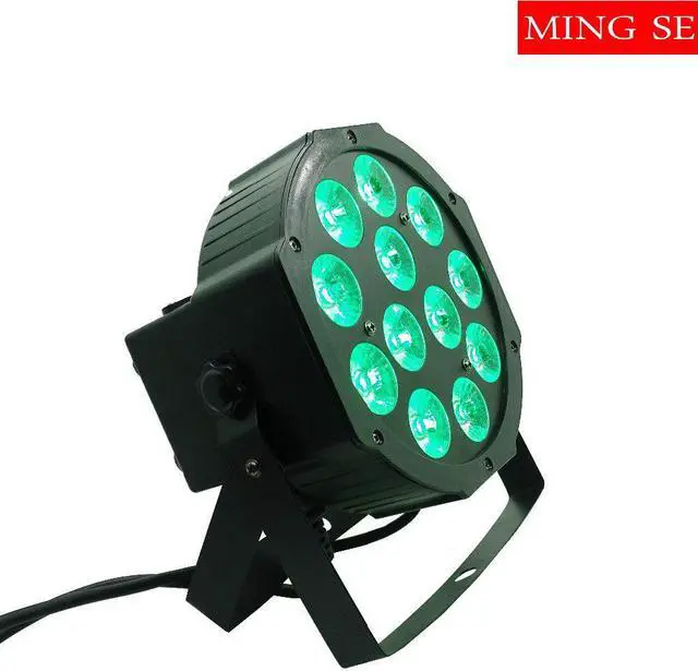 Alt view image 3 of 5 - 2pcs/lots Flat Par Led Of 12x12w RGBWA UV 6in1 Led Par Light Can Par 64 Led dj Projector Wall Washer Lighting Stage Light