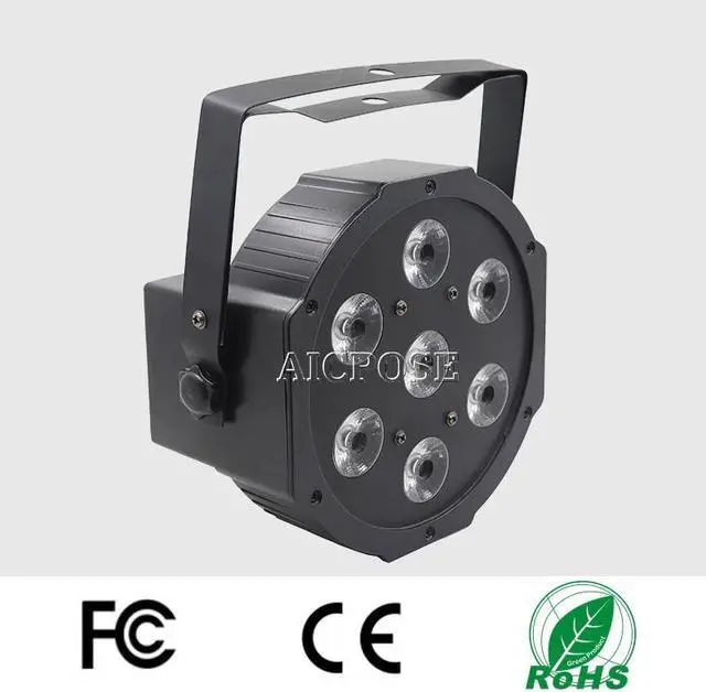 Alt view image 4 of 5 - 7x18w RGBWA UV 6in1 Par Led Light 7x12w RGBW A 4in1 5in1Plastic Par Light 7x15W Staining Light For Stage Wedding Party Disco
