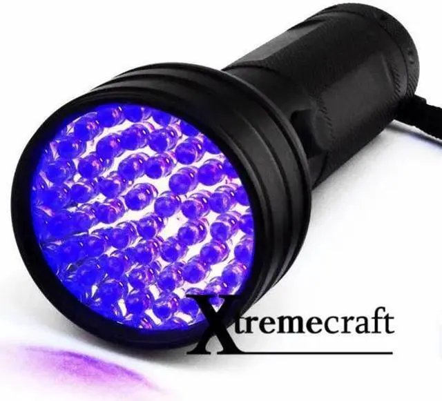 Main image of 51 UV LED Scorpion Detector Hunter Finder Ultra Violet Blacklight Flashlight Torch Light Lamp AA 395nm 5W
