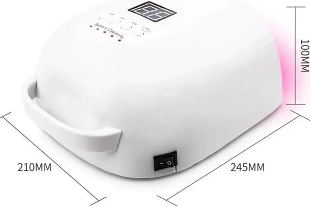 Alt view image 2 of 5 - 2020 New Red Light Rechargeable Nail LED Lamp Wireless Gel Polish Dryer UV Curing Light Manicure Lamps Cordless Nail Art Lamp