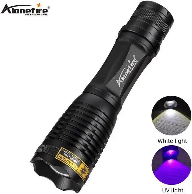 Main image of E007-WU 8000lums 2 in 1 UV Flashlight LED Torch 395nm Ultraviolet Urine Detector for Carpet Pet Urine Catch Scorpions