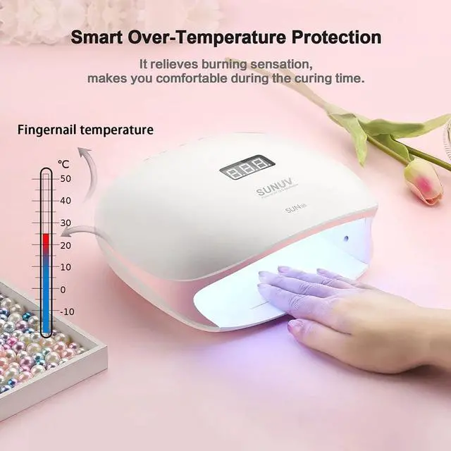 Alt view image 2 of 5 - SUN4S/4 Nail Lamp 48W UV LED Nail Dryer for Curing Gels Polish With Smart Sensor Manicure Nail Art Salon Equipment Brand
