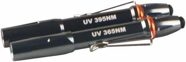 Alt view image 3 of 5 - 365nM 395nM LED UV Penlight 3W Ultra Violet Pen Flashlight Portable Ultraviolet Pen Light With Clip For Money Detect
