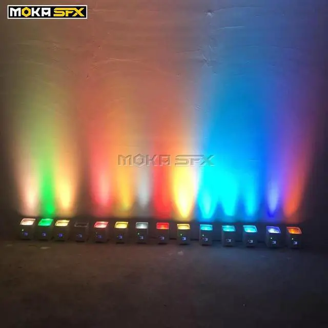 Alt view image 2 of 5 - 6x18w led Par light rgbwa uv 6 in1 wireless battery powered led uplights wifi App dmx led par lights for wedding Church Party