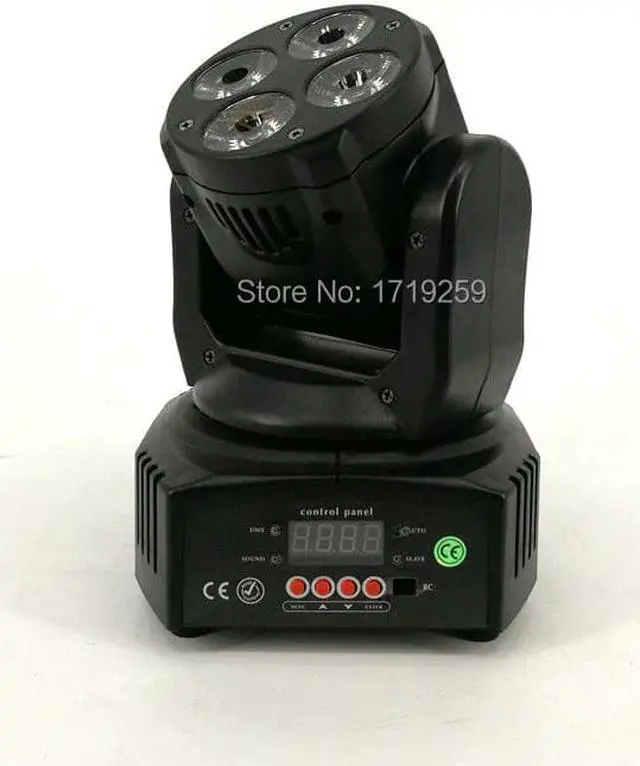 Alt view image 3 of 5 - 2pcs/lot Mini LED Wash Moving Head 4x18W RGBWA+UV DMX Stage Lights Business High Power with Professional for Party KTV Disco DJ