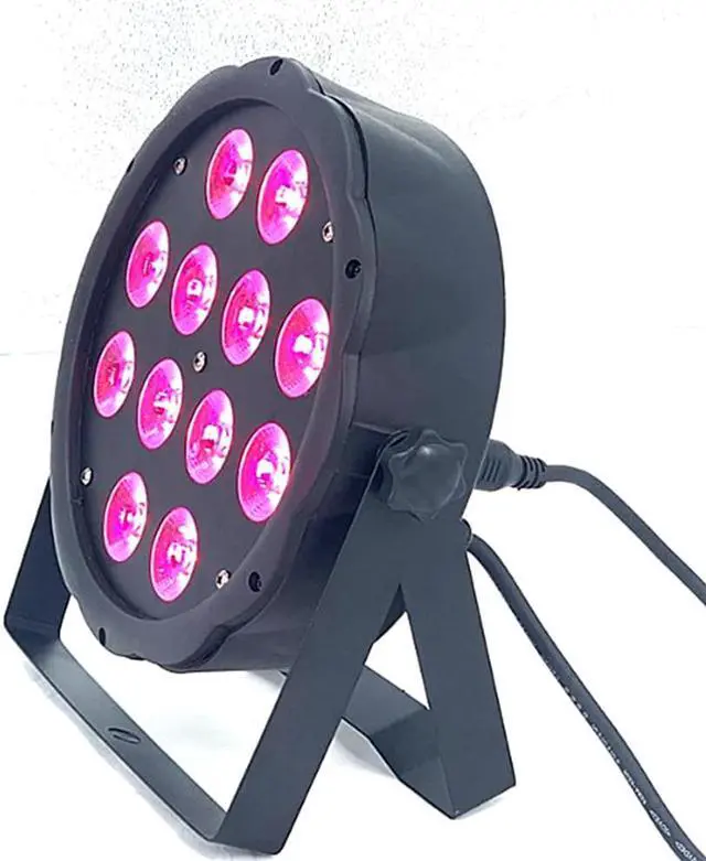 Alt view image 4 of 5 - Flat SlimPar RGBWA UV  Light 6in1  DJ Wash Light Stage dmx light    par light 7x12W 12x18W