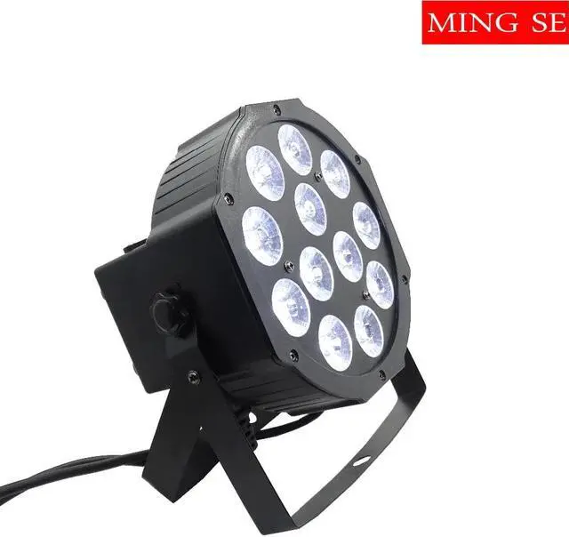 Alt view image 5 of 5 - 2pcs/lots Flat Par Led Of 12x12w RGBWA UV 6in1 Led Par Light Can Par 64 Led dj Projector Wall Washer Lighting Stage Light