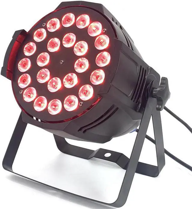 Alt view image 2 of 5 - 4pcs 24x18W led par light with flightcase rgbwa uv 6in1 Stage lighting dj disco stage effects LED wash light RGBW 4in1 par light