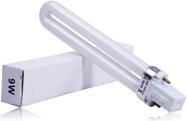 Alt view image 2 of 5 - Professional Electronic 2pcs 365nm 9W Nail Dryer UV Lamp Light Bulb Tube Replacement Art Nail Polish Manicure