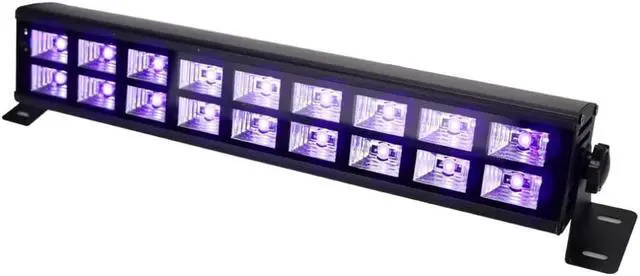 Alt view image 2 of 5 - Row 18 LED 54W UV Violet Black Lights with Voice Control/Self - propelled/DMX 512 for Christmas Party / Wall Washer / Bar