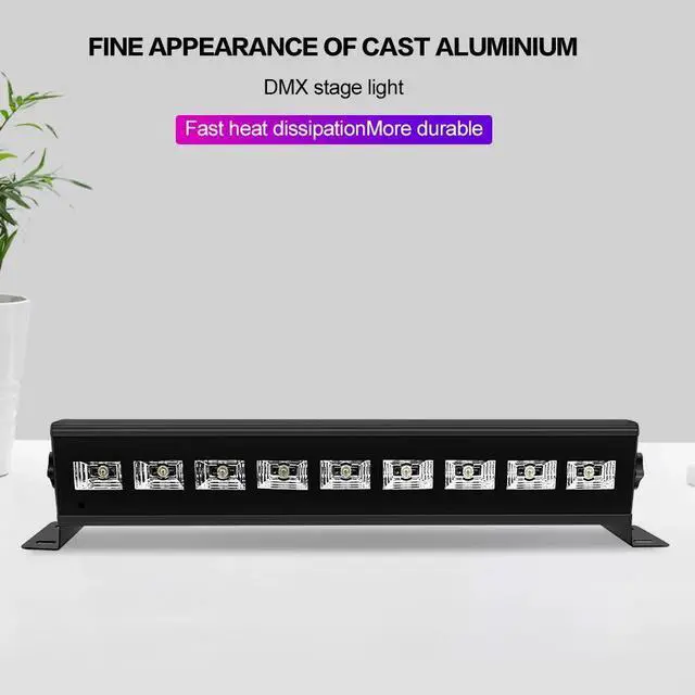 Alt view image 2 of 5 - Disco UV Violet Black Lights DMX512 DJ Party Stage Lamp For Christmas Bar Lamp Laser Stage Wall Washer Spot Light Backlight