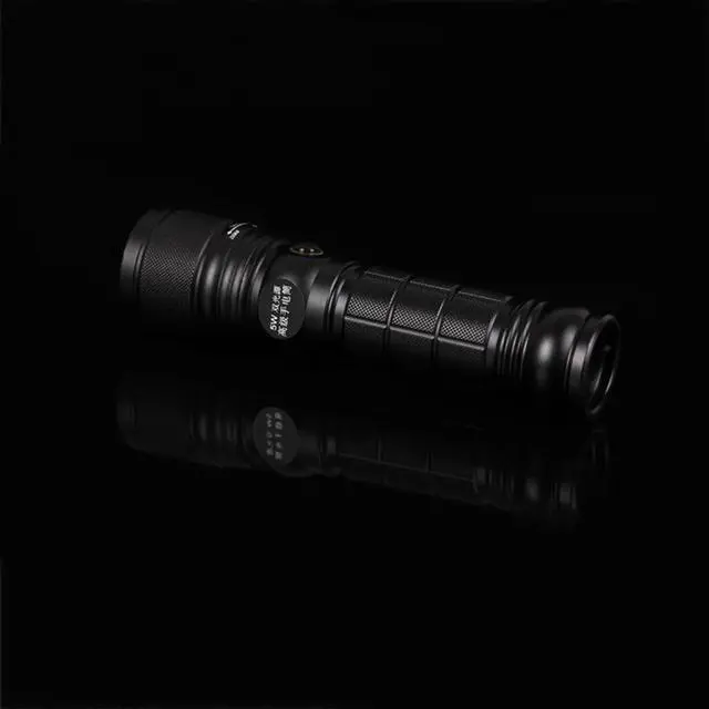 Alt view image 4 of 5 - LED Flashlight Zoom Dual UV LED Lights Rechargeable LED Torch Lanterna Scorpion Hunt Black Light 395NM Pet Urine Detector