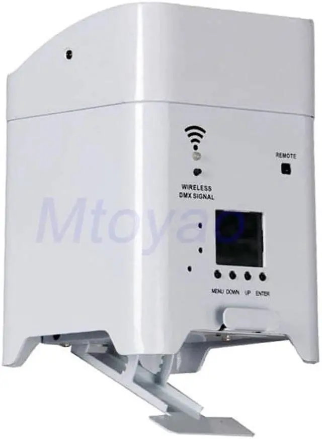 Alt view image 4 of 5 - 6*18w RGBWA UV Wireless dmx Uplighting Battery Operate Wifi&IRC Remote Control DJ LED Par Can Wash Light Disco Wedding Uplights