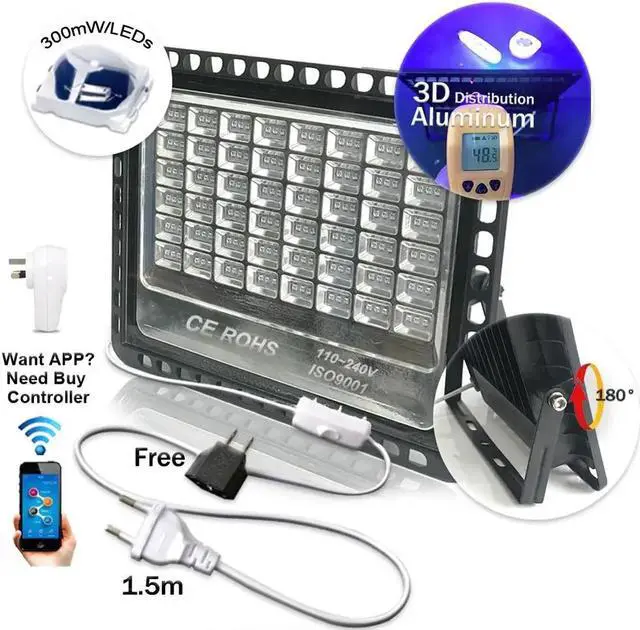 Alt view image 3 of 5 - Disco Dj LED Stage Light Effect UV Lamp Ultraviolet Black Par Laser Party KTV Christmas Halloween Spotlight Smoke Machine Bulb