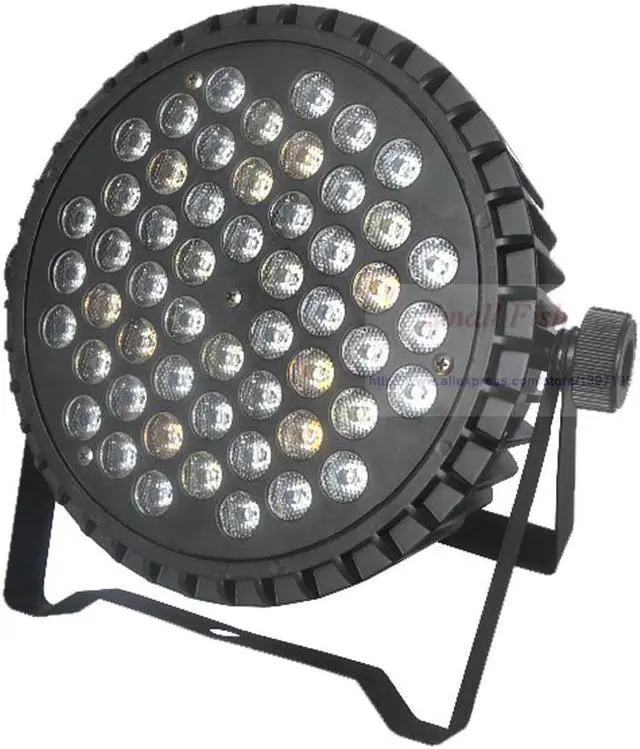 Alt view image 3 of 5 - 4Pcs/Lot DMX Control LED Par 54x3W RGBW/RGBWA/RGBWA-UV Optional LEDs DMX  Channels LED Flat Par Light Professional DJ Equipment