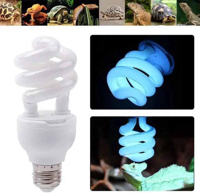 Alt view image 4 of 5 - E27 Reptile Lamp Outdoor AC 220-240V Safety Light Bulbs 13W Reptile Supplies Reptile Heat Lamp UV UVB