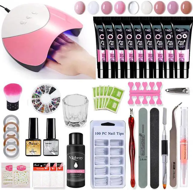Main image of Poly Nail Gel Kit UV LED Lamp For Poly Gel Set Builder Gel Hard Jelly Gel Extension Gel Nail Art Tool Manicure Set