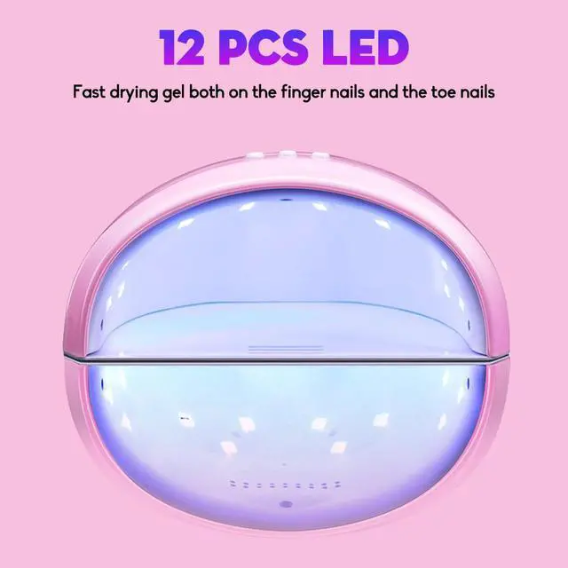 Alt view image 5 of 5 - LED Lamp for Nails Dryer 12pcs LEDs For Manicure Gel Nail Dryer  Infrared Sensor Drying Nail Polish Lamp Manicure Tools
