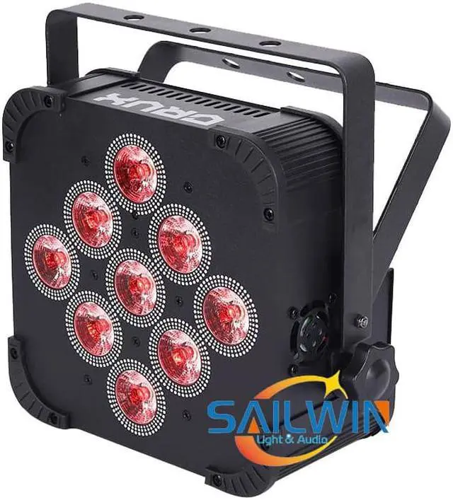 Alt view image 3 of 5 - Sale USD118/PC -shipping 9*18W 6in1 RGBAW+UV Battery Operated Wireless DMX LED Stage Par Light FOR DJ Lighting Event