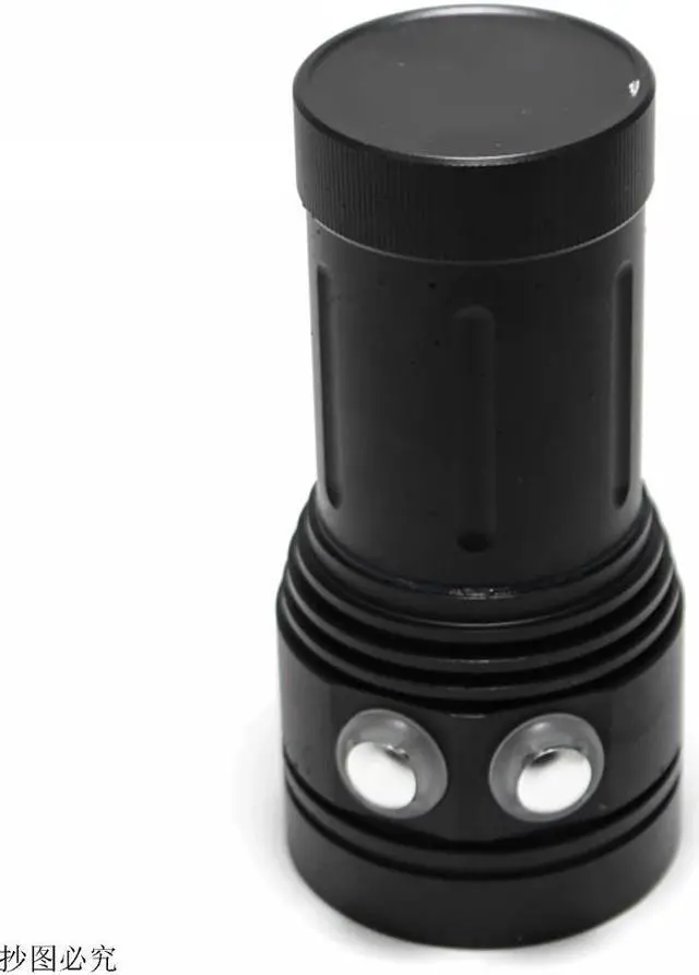 Alt view image 5 of 5 - 8000Lumen 10*XM-L2 LED White Light +4x Red Light+4x UV Light LED Torch Underwater Video Diving Flashlight+18650 Battery+Charger