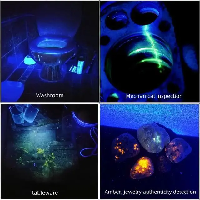 Alt view image 5 of 5 - SV006 UV Flashlight SVC LED 365nm scorpion Ultra Violet Ultraviolet Invisible Torch for Pets Stain Hunting Marker
