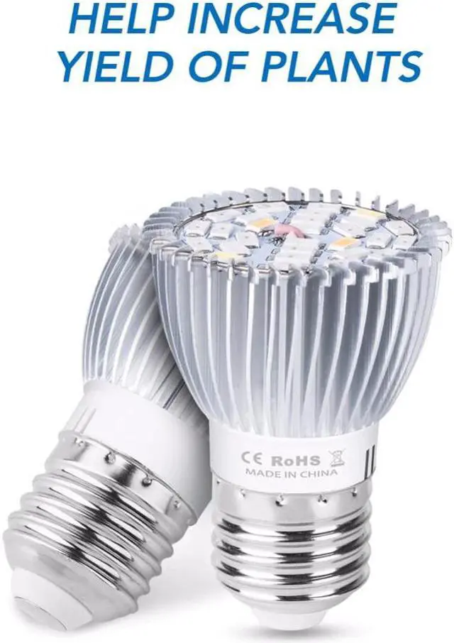 Alt view image 5 of 5 - Phyto Lamps Full Spectrum E27 Led Plant Light Grow Lamp E14 Led For Plants 18W 28W Fitolampy Greenhouse Tent Bulbs UV IR