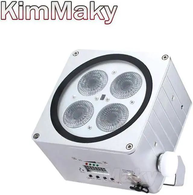 Main image of 1 light +carton led cube battery par light RGBWA UV Battery Powered Wireless DMX Led Par Light Controller Full Color LED Display