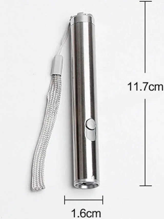 Alt view image 3 of 5 - 3 in 1 Tactical Flashlight Portable Multifunction Mini Pocket LED Laser UV Pen Torch Powerful LED Flashlight Use AA battery