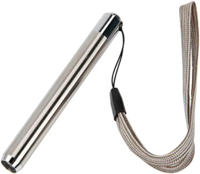 Alt view image 3 of 5 - Mini Pocket Flashlight Torch Ultra Violet Light Stainless Steel Flashlight Led Lamp AA Battery for Marker Checker Detection