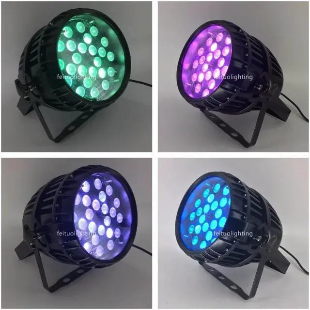 Alt view image 5 of 5 - 12pcs + Flight Case Outdoor Zoom Led Par Can Light 24x18w 6in1 RGBWA UV Zoom Par Led Waterproof 5pin IP65 Led Par 64 Dmx Light