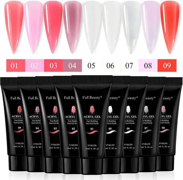 Alt view image 5 of 5 - 15ml Extension Jelly Gel Nails Set With UV Lamps Brush Cleaner Liquid Kit Fast Dry Extend Builder Manicure Varnish Gel BE1809-3