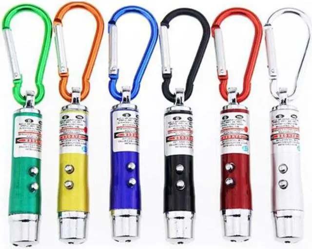 Alt view image 5 of 5 - 1 Pc Outdoor Dangerous Survival Guide Pen 3-in-1 Flashlight Carabiner Mini UV Flashlight Funny Cat Artifact Random Color