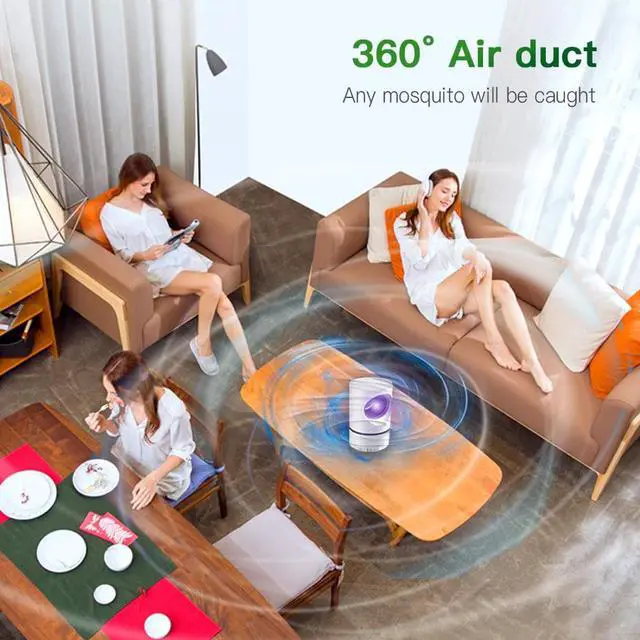 Alt view image 3 of 5 - USB Mosquito lamp Safe Mute No-radiation UV anti-mosquito light Suitable for office dormitory bedroom living room hotel