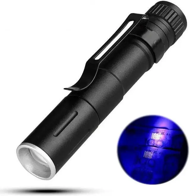 Main image of Penlight NEW UV 1000LM LED Flashlight Torch Pocket Light Waterproof Lantern AAA Battery Powerful Led For money detector