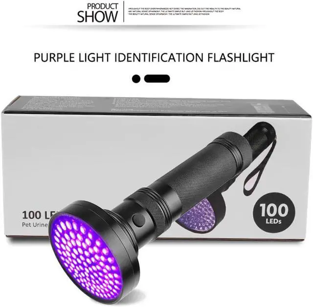 Alt view image 3 of 5 - Long Shots Lamp 395 LED UV Torch Dog Cat Pet Urine Stains Banknote Detection Torch Lamp Light  Hunting
