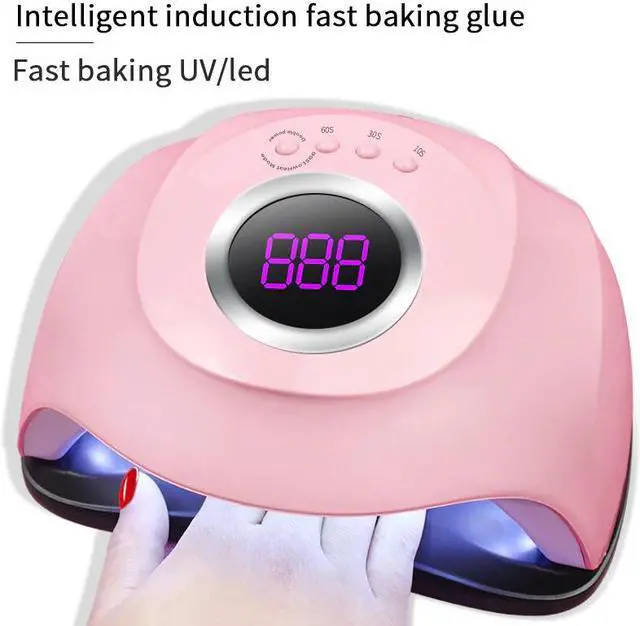 Alt view image 2 of 5 - 6/36/54/180W Nail Lamp mini Nail dryer white pink uv LED lamp Portable Gels Polish Sun Light Nails Lamp for home use Nail Dryers