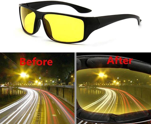 Sunglasses Goggles Anti-Glare Night Vision Driver Goggles Night Driving  Enhanced Light Glasses Car Accessries 