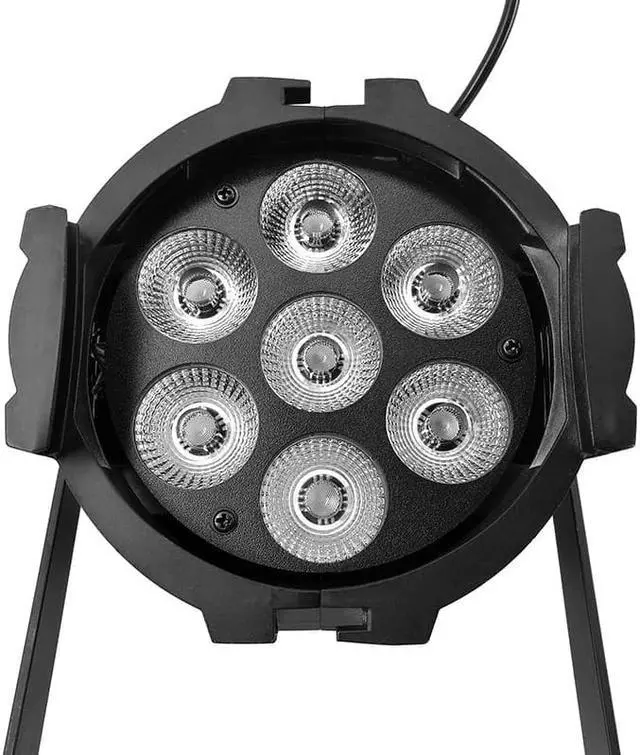 Alt view image 2 of 5 - LED Can Par 7x18W Light Cast aluminum RGBWA+UV 6IN1 dmx512 stage lamp Profession For home entertainment DJ clubs