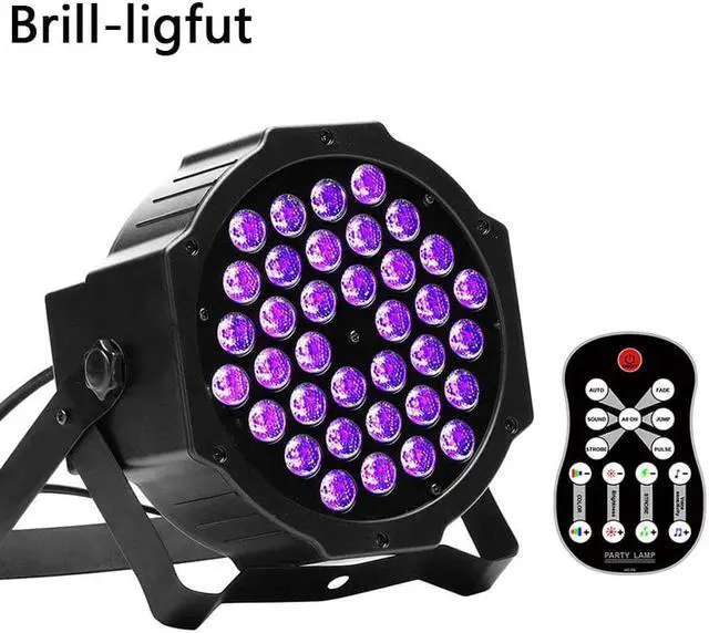 Alt view image 5 of 5 - Par Lights 36W DJ RGB Stage Lights UV Wash Disco Light DMX Controller Effect For Paty Christmas KTV Stage Lighting