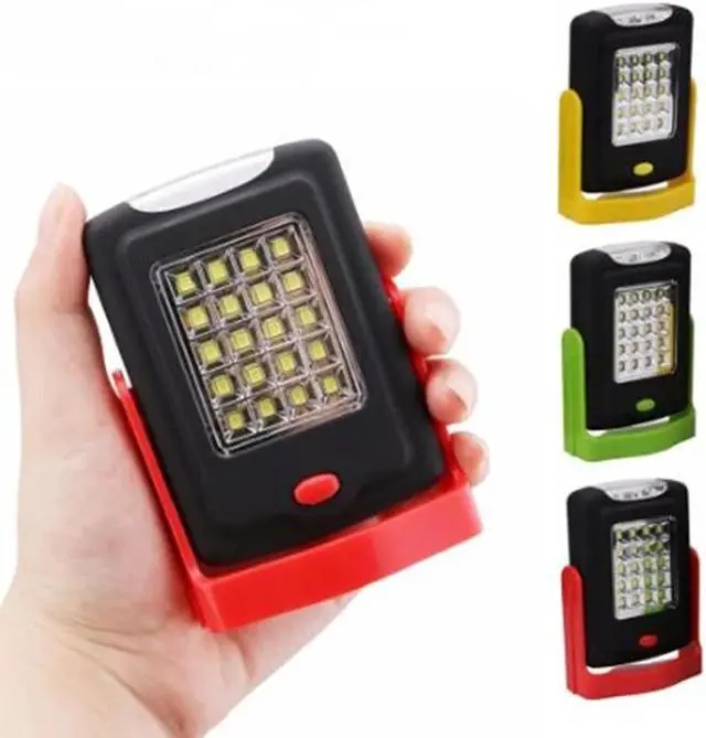 Alt view image 3 of 5 - 23 LEDs Portable LED Work Flashlight Torch Lantern Working Light Stand 2 Modes Camping Handy Lamp Inspection With Magnet Hook