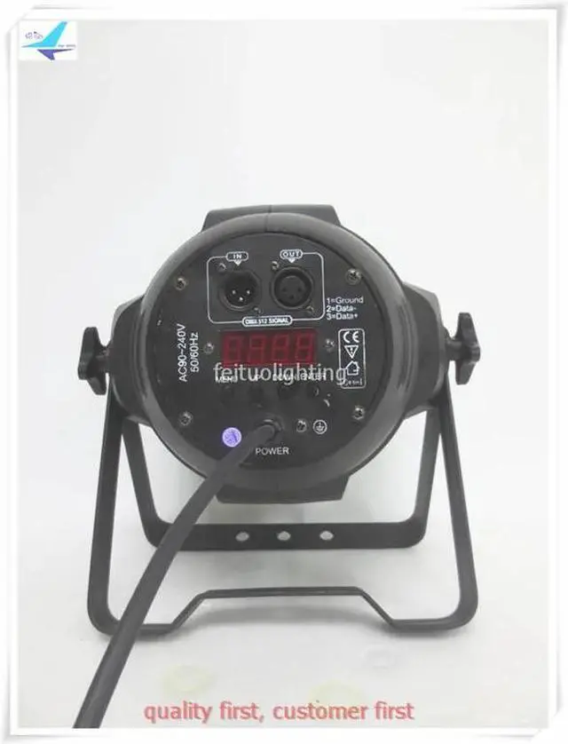 Alt view image 4 of 5 - shipping 18x18w 6IN1 LED Par Light RGBWA UV LED Par Can Stage Light 5-60 Degree Zoom Wash DJ Disco Wedding Par64 Equipment